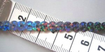Paillettenband Holo schwarz einreihig 1